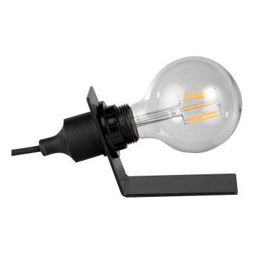 ONLI - Stolní lampa WIRE 1xE27/15W/230V 9 cm černá