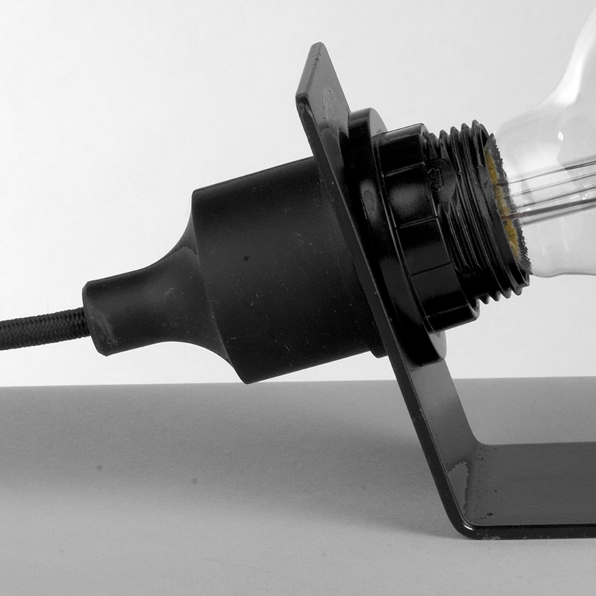 ONLI - Stolní lampa WIRE 1xE27/15W/230V 9 cm černá