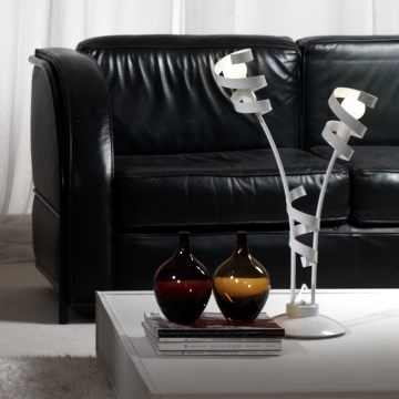 ONLI - Stolní lampa ZOE 2xE14/6W/230V 65 cm bílá