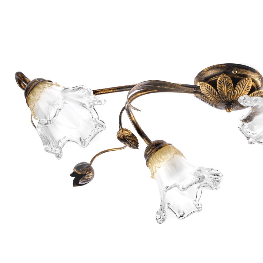 ONLI - Stropní svítidlo ARIANNA 4xE14/6W/230V bronzová