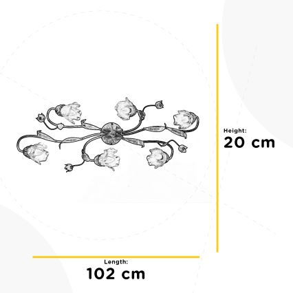 ONLI - Stropní svítidlo ARIANNA 6xE14/6W/230V