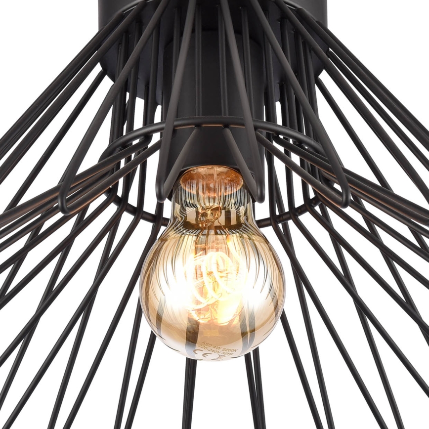 ONLI - Stropní svítidlo DUCCIO 1xE27/22W/230V pr. 30 cm černá