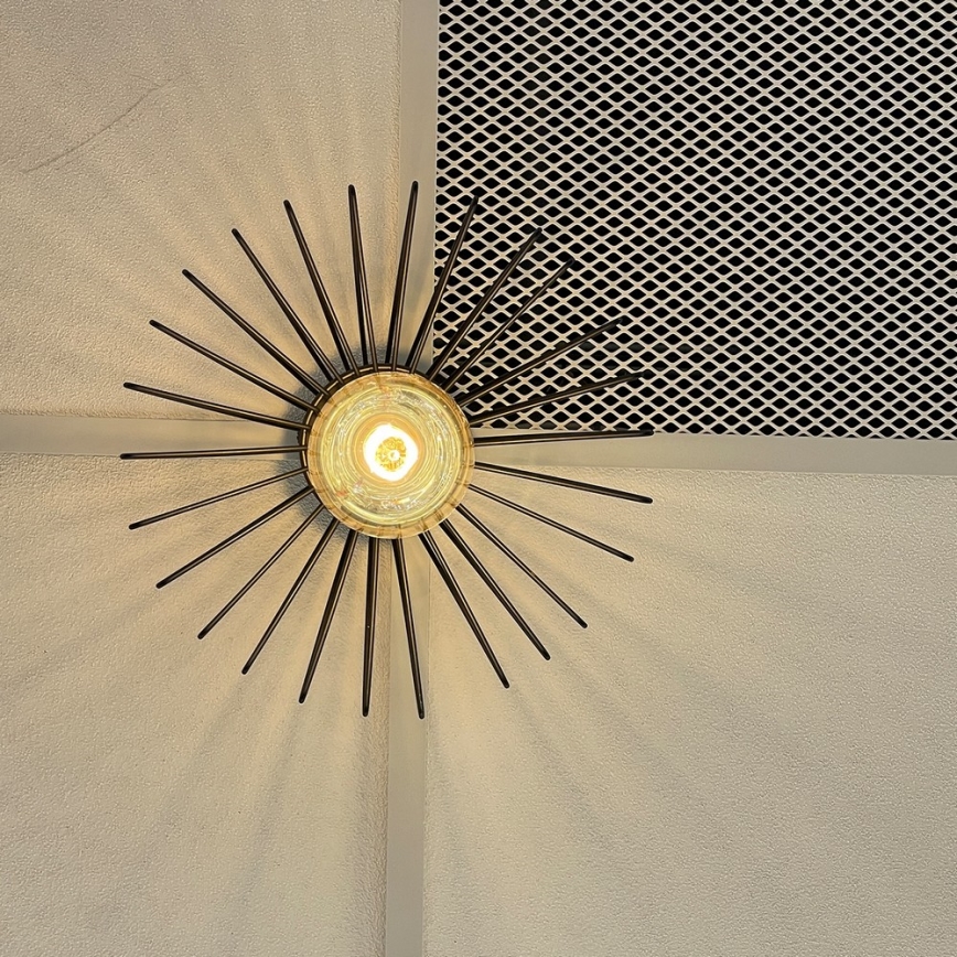 ONLI - Stropní svítidlo DUCCIO 1xE27/22W/230V pr. 30 cm černá