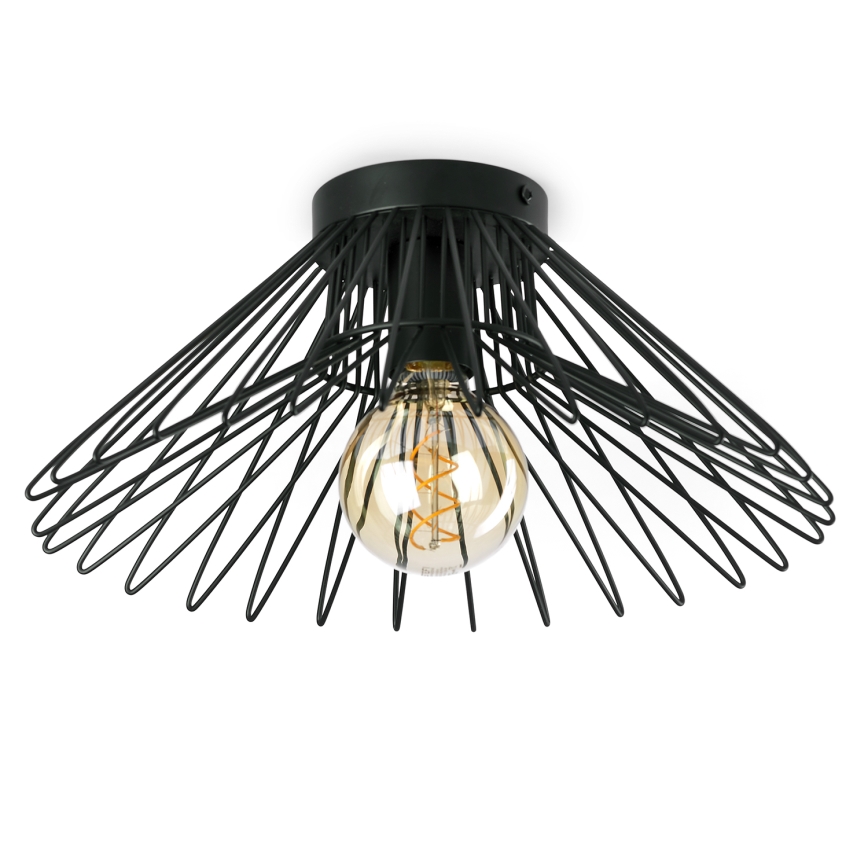 ONLI - Stropní svítidlo DUCCIO 1xE27/22W/230V pr. 40 cm černá