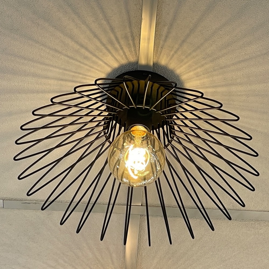 ONLI - Stropní svítidlo DUCCIO 1xE27/22W/230V pr. 40 cm černá