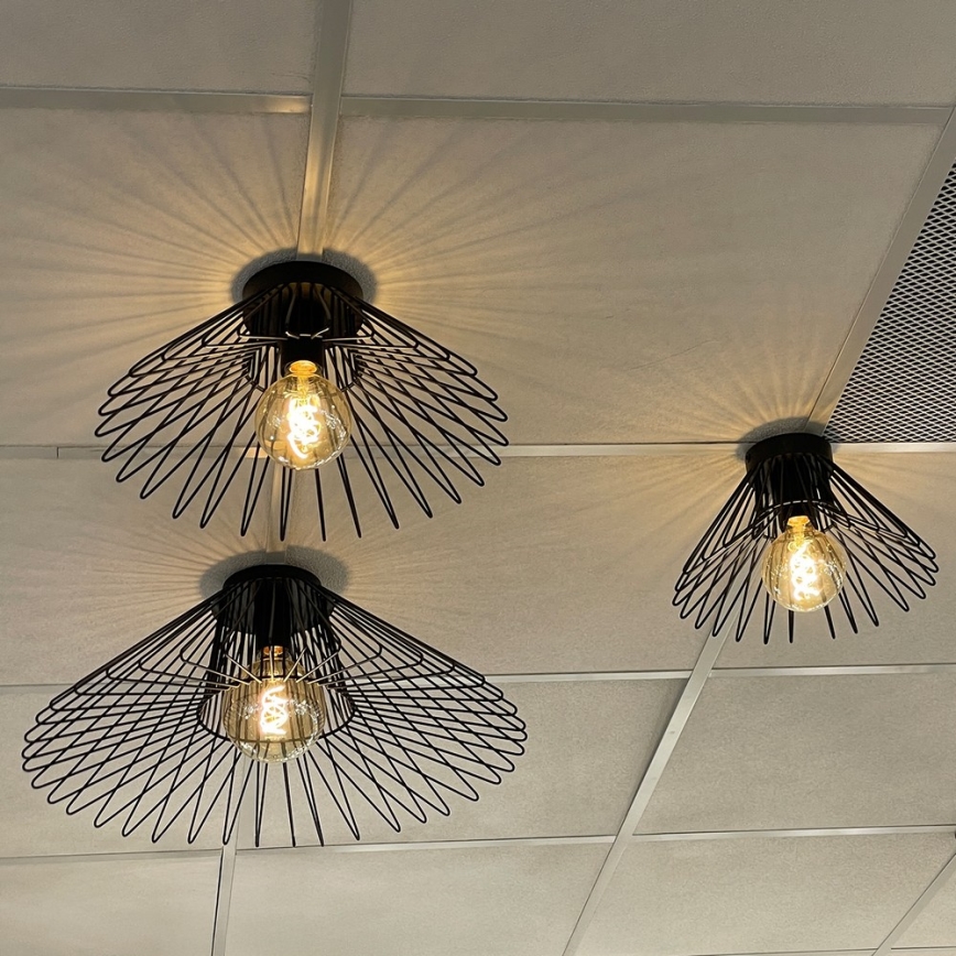 ONLI - Stropní svítidlo DUCCIO 1xE27/22W/230V pr. 40 cm černá