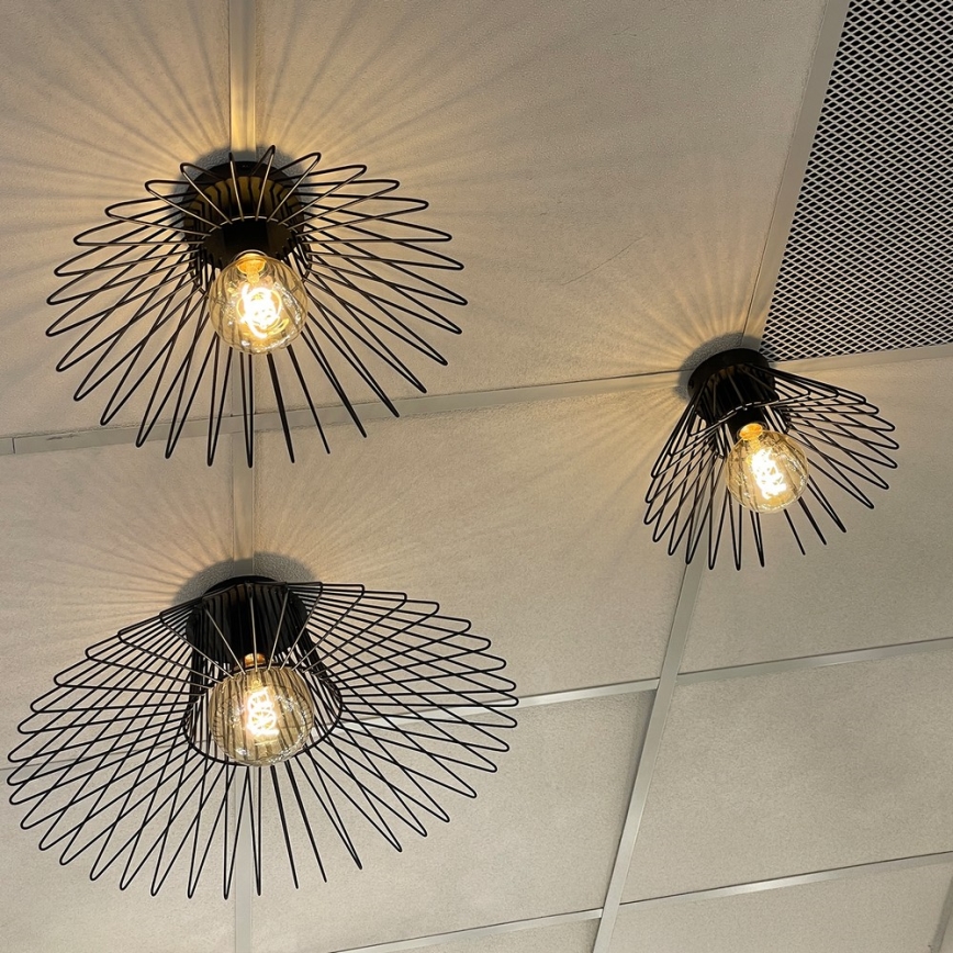 ONLI - Stropní svítidlo DUCCIO 1xE27/22W/230V pr. 60 cm černá
