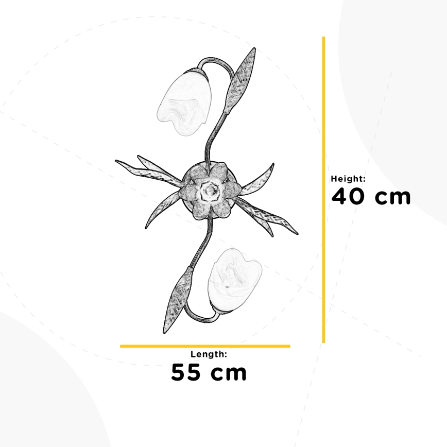 ONLI - Stropní svítidlo SONIA 2xE14/6W/230V