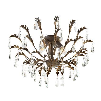 ONLI - Stropní svítidlo TERESA 3xE14/6W/230V bronzová