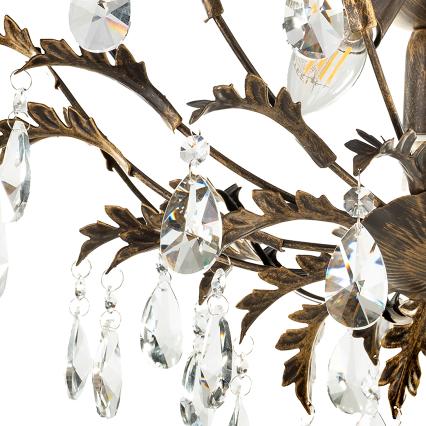 ONLI - Stropní svítidlo TERESA 3xE14/6W/230V bronzová