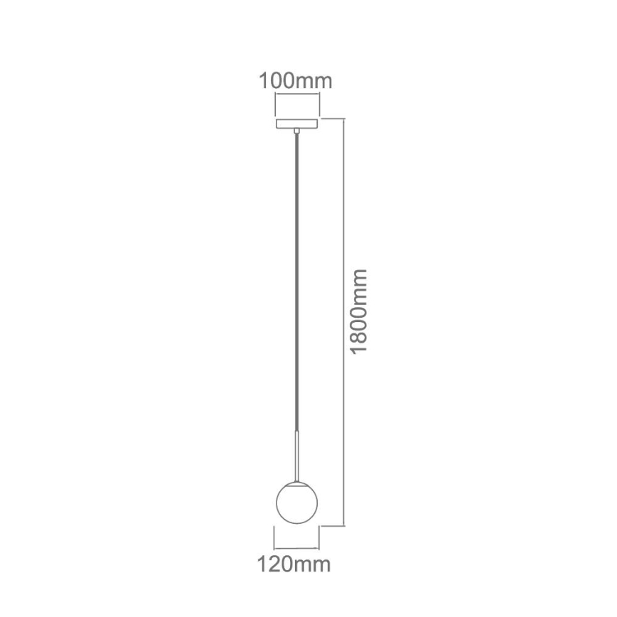 Open Design OR80049 - Koupelnový lustr na lanku BAO 1xG9/8W/230V IP44 lesklý chrom