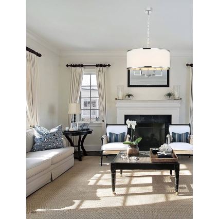 Open Design OR80216 - Lustr na řetězu CASA 6xE14/15W/230V krémová/lesklý chrom