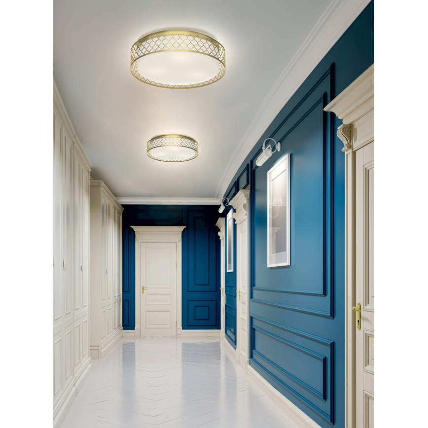 Open Design OR81015 - Stropní svítidlo CAVALLI 3xE27/15W/230V pr. 52 cm mosaz