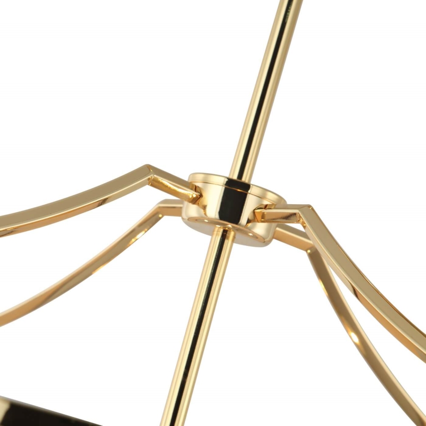 Open Design OR84146 - Lustr na tyči STANZA 4xE27/15W/230V pr. 55 cm zlatá/černá