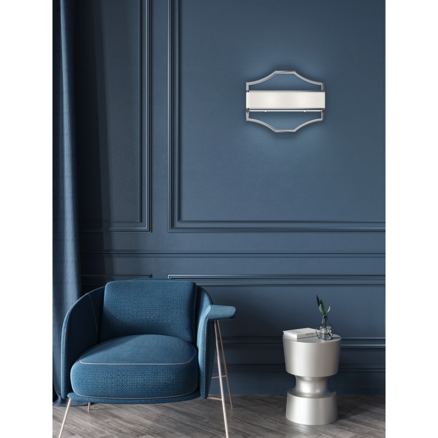 Open Design OR84504 - Nástěnné svítidlo GERDO 2xE14/12W/230V lesklý chrom/bílá