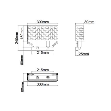 Open Design OR84603 - Nástěnné svítidlo VERNO 2xE14/12W/230V mosaz