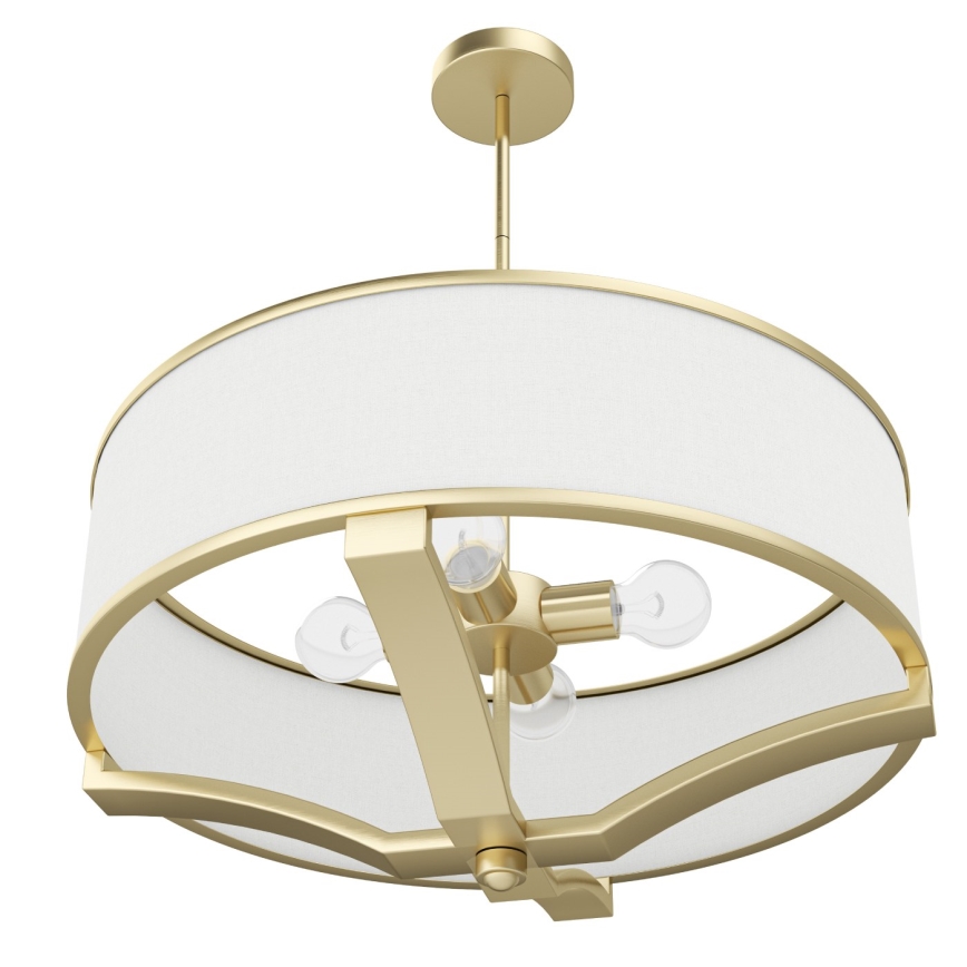 Open Design OR84818 - Lustr na tyči GERDO 4xE27/12W/230V mosaz/bílá