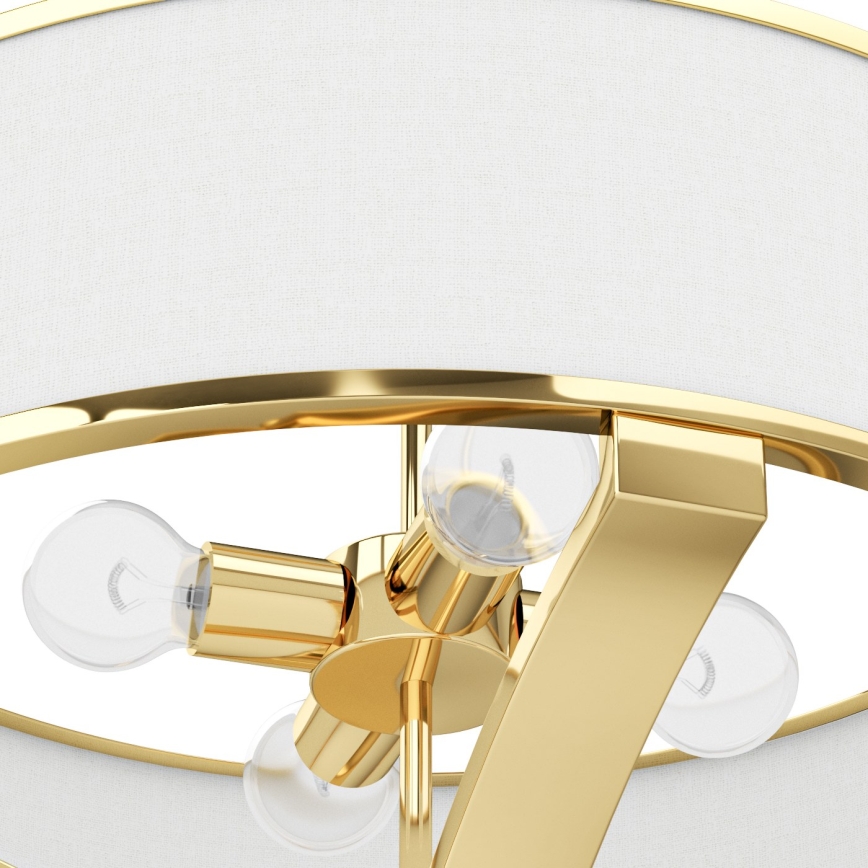 Open Design OR84825 - Lustr na tyči GERDO 4xE27/12W/230V zlatá/bílá