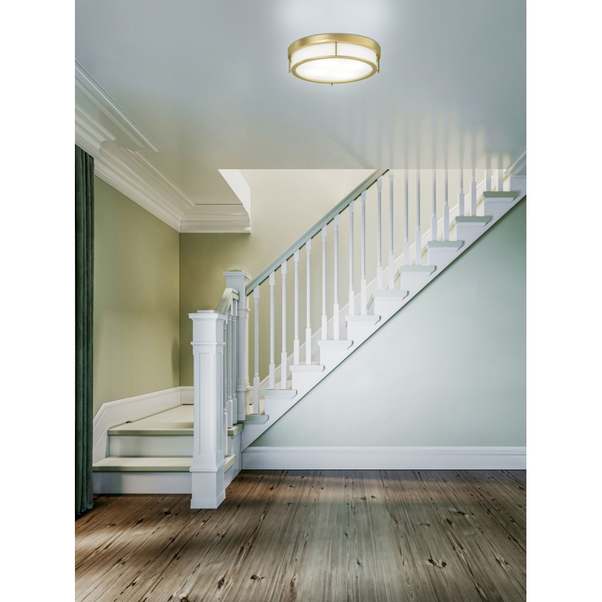 Open Design OR84931 - Stropní svítidlo ROMI 4xE14/12W/230V pr. 50 cm mosaz