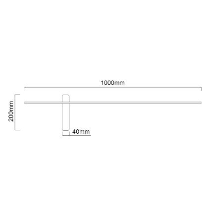 Open Design OR85075 - LED Nástěnné svítidlo BENE LED/10,5W/230V 100 cm zlatá