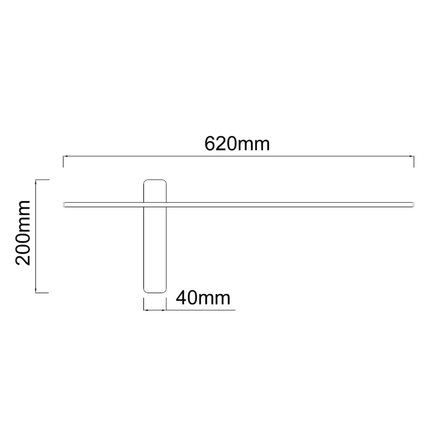 Open Design OR85082 - LED Nástěnné svítidlo BENE LED/7W/230V 62 cm zlatá