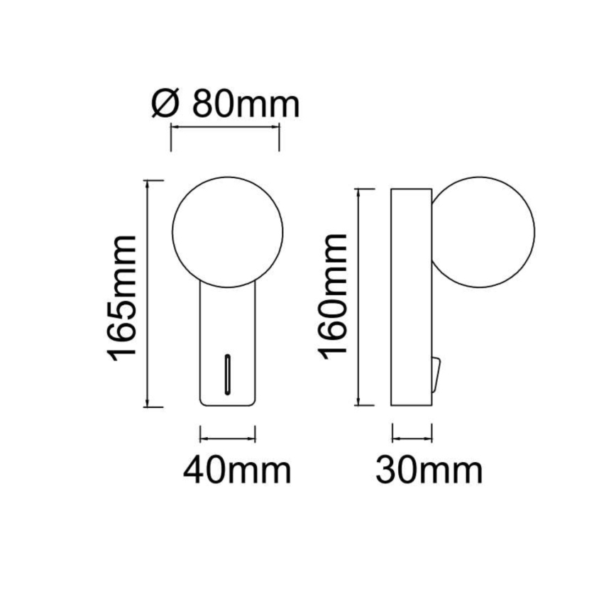 Open Design OR85532 - Koupelnové nástěnné svítidlo BOLETTA 1xG9/8W/230V IP44 mosaz