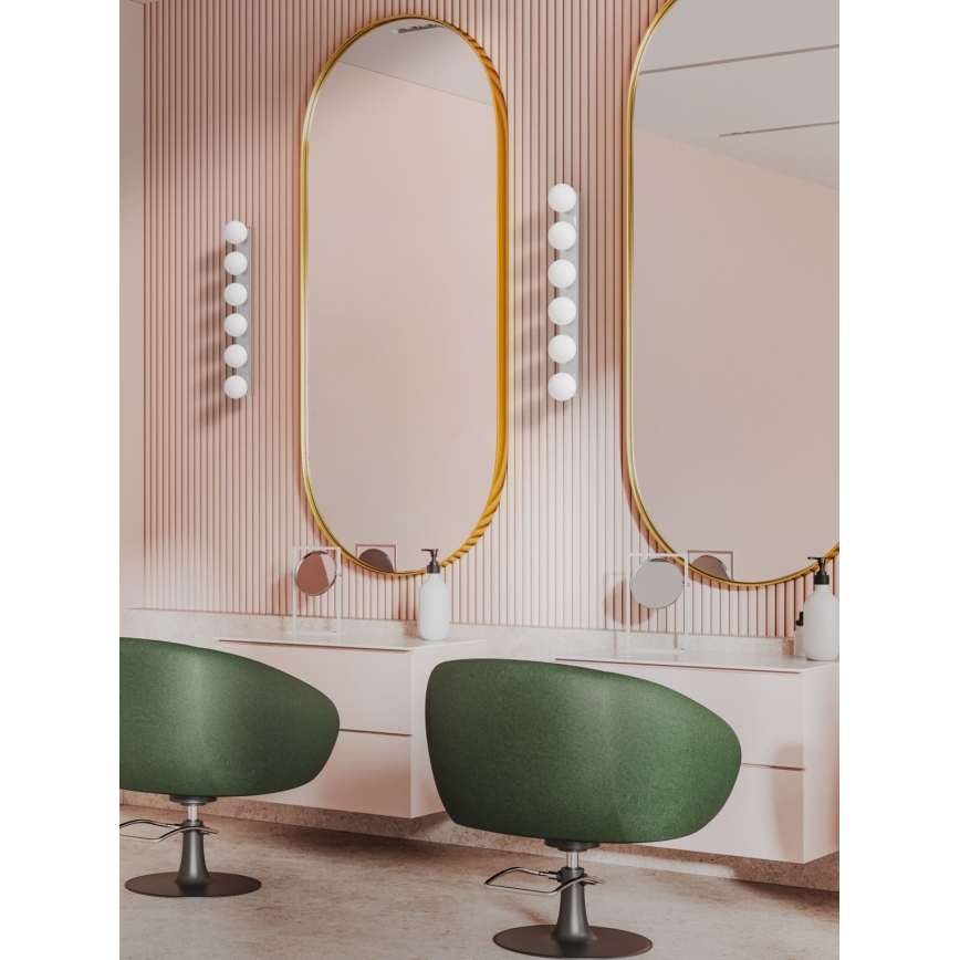 Open Design OR85693 - Koupelnové nástěnné svítidlo MERINO 6xG9/8W/230V 61 cm IP44 lesklý chrom