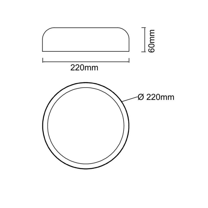 Open Design OR85914 - LED Stropní svítidlo CEDRONE LED/14W/230V 3000/4500/6500K pr. 22 cm bílá