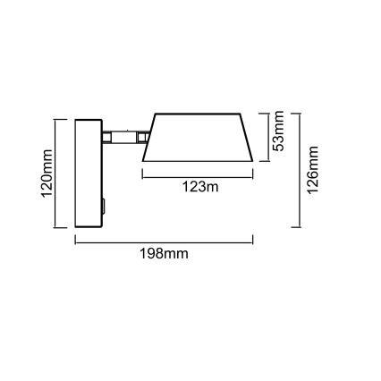 Open Design OR86539 - LED Nástěnná lampa TIMO LED/6W/230V 3000/4500/6500K mosaz