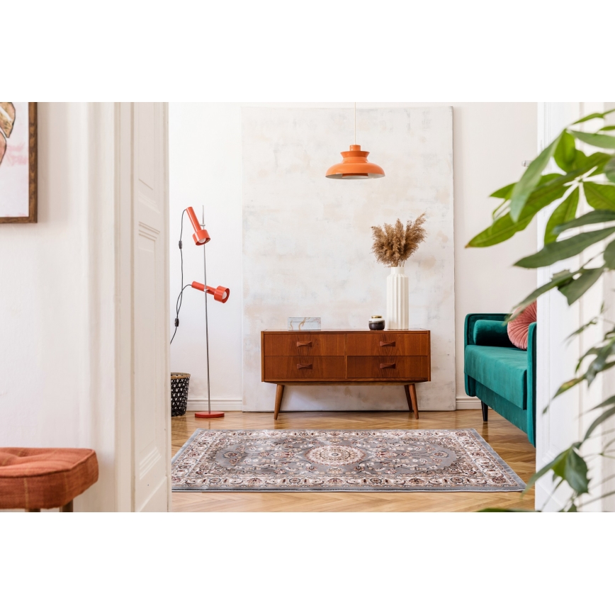 Orientální koberec DUBAI 80x150 cm 2300 g/m2 šedá