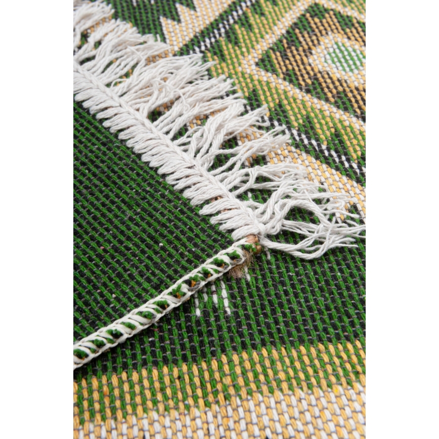 Orientální koberec KILIM 80x150 cm zelená