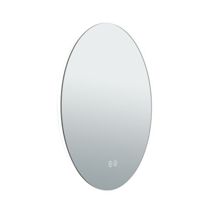 LED Koupelnové vyhřívané nástěnné zrcadlo s podsvícením FOCUS LED/18W/230V 3000/4200/6000K pr. 45 cm IP44