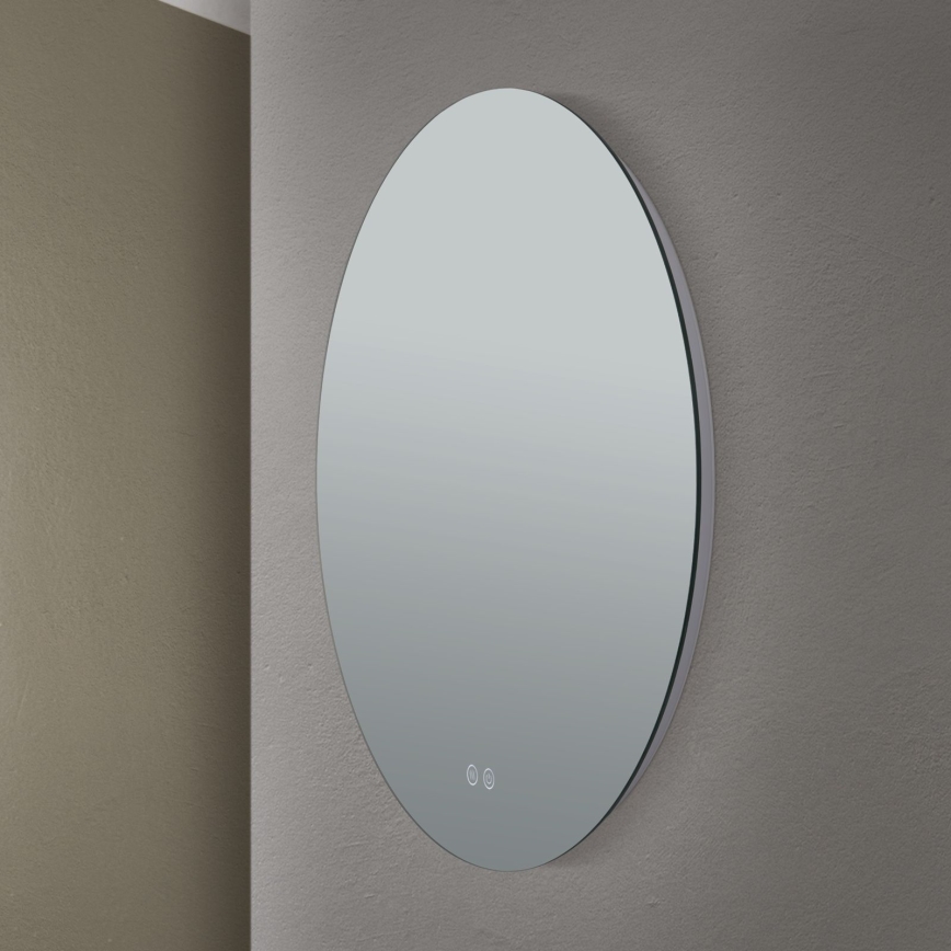 LED Koupelnové vyhřívané nástěnné zrcadlo s podsvícením FOCUS LED/25W/230V 3000/4200/6000K pr. 60 cm IP44