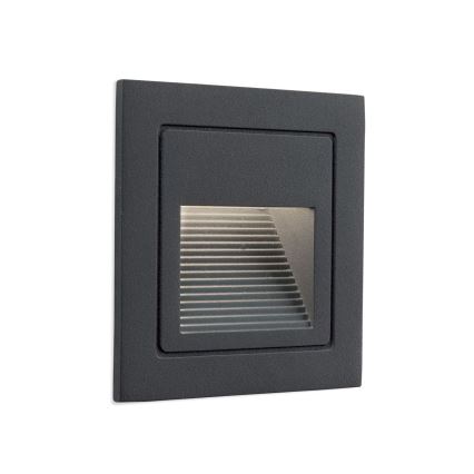 LED Vestavné svítidlo LORO LED/2W/230V IP65 antracit