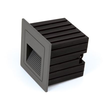 LED Vestavné svítidlo LORO LED/2W/230V IP65 antracit