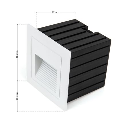 LED Vestavné svítidlo LORO LED/2W/230V IP65 bílá