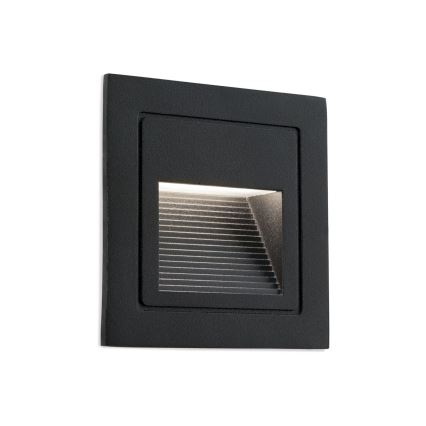 LED Vestavné svítidlo LORO LED/2W/230V IP65 černá