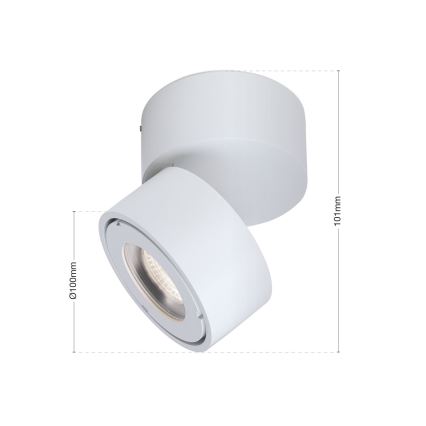 LED Stmívatelné koupelnové bodové svítidlo HARVEY LED/15W/230V IP65 bílá