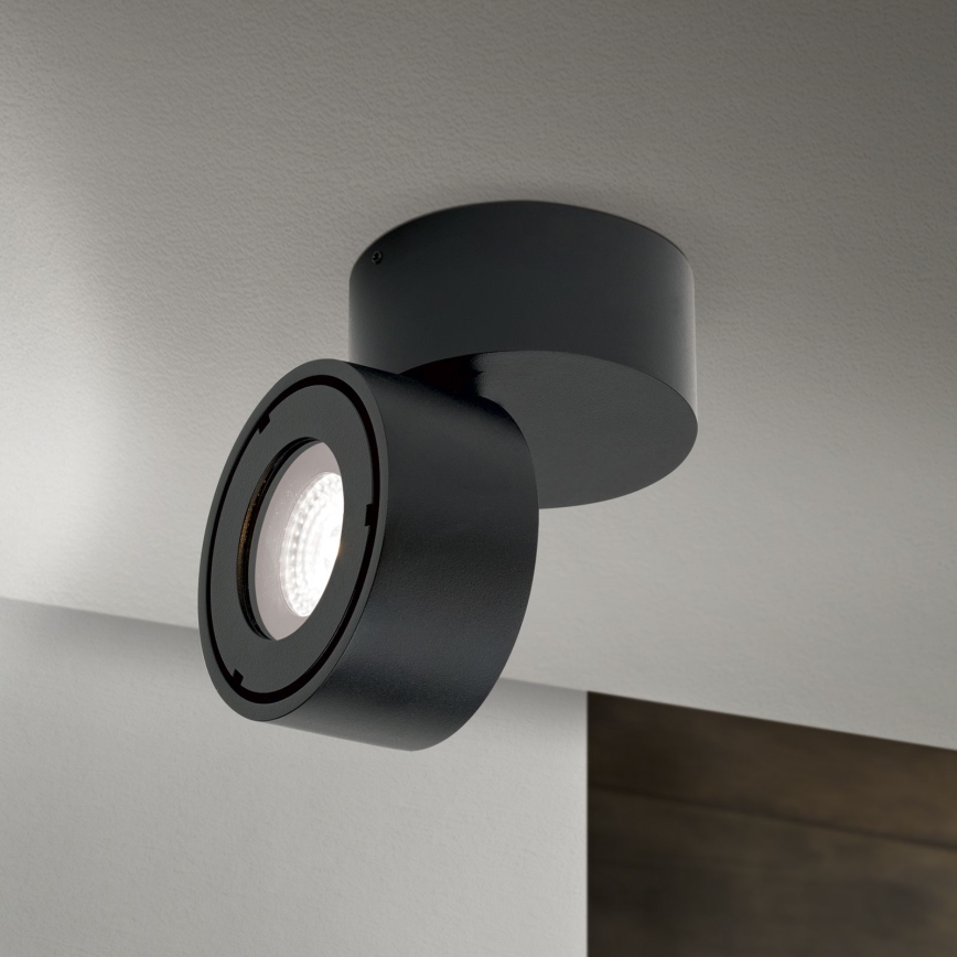 LED Stmívatelné koupelnové bodové svítidlo HARVEY LED/15W/230V IP65 černá