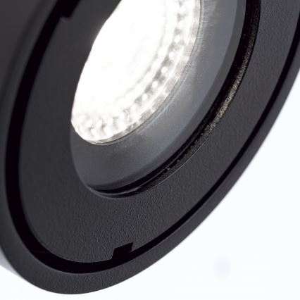 LED Stmívatelné koupelnové bodové svítidlo HARVEY LED/15W/230V IP65 černá