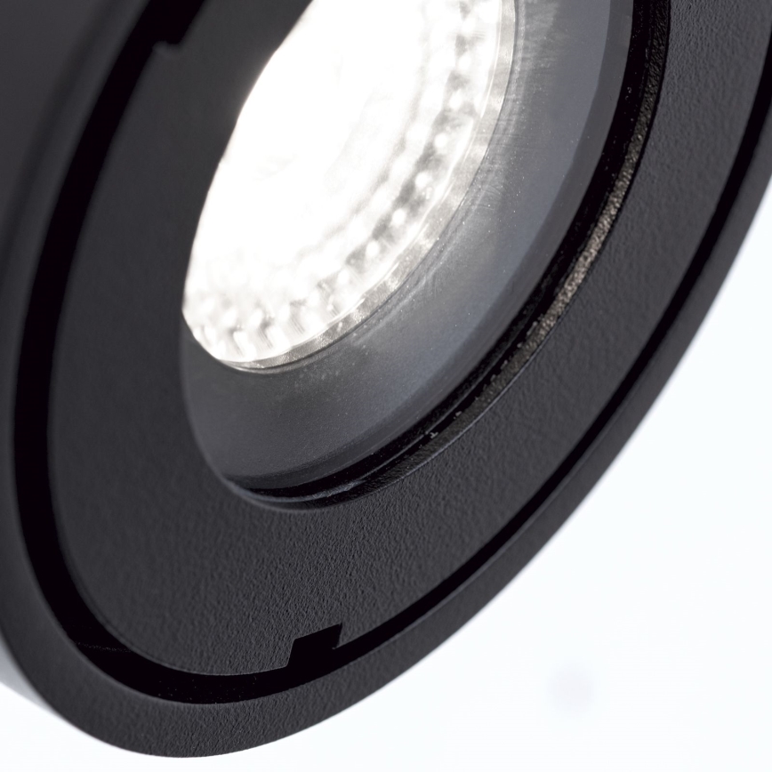 LED Stmívatelné koupelnové bodové svítidlo HARVEY LED/15W/230V IP65 černá
