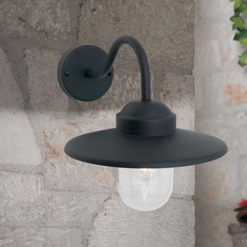 Venkovní nástěnná lampa EDWARD 1xE27/60W/230V IP44 antracit