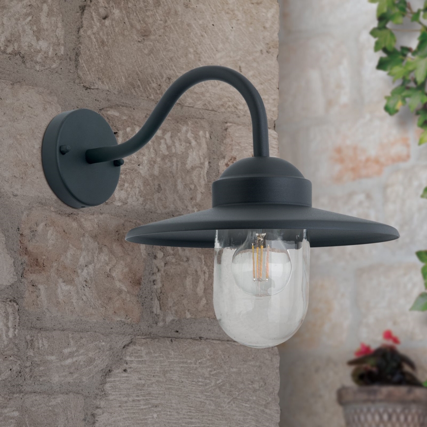 Venkovní nástěnná lampa EDWARD 1xE27/60W/230V IP44 černá