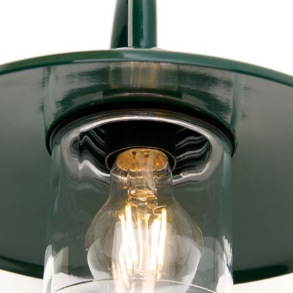 Venkovní nástěnná lampa EDWARD 1xE27/60W/230V IP44 zelená