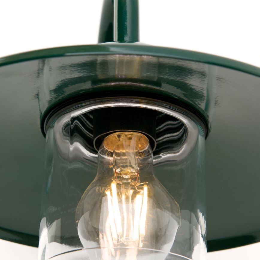 Venkovní nástěnná lampa EDWARD 1xE27/60W/230V IP44 zelená