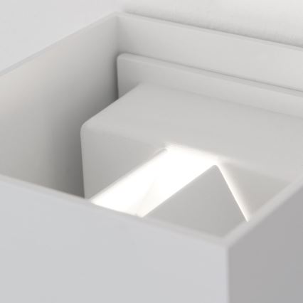 LED Venkovní nástěnné svítidlo se senzorem pohybu a soumraku CUBE-S LED/13W/230V IP54 bílá