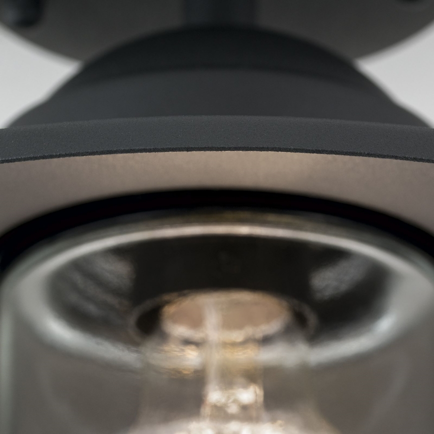 Venkovní přisazený lustr EDWARD 1xE27/60W/230V IP44 antracit