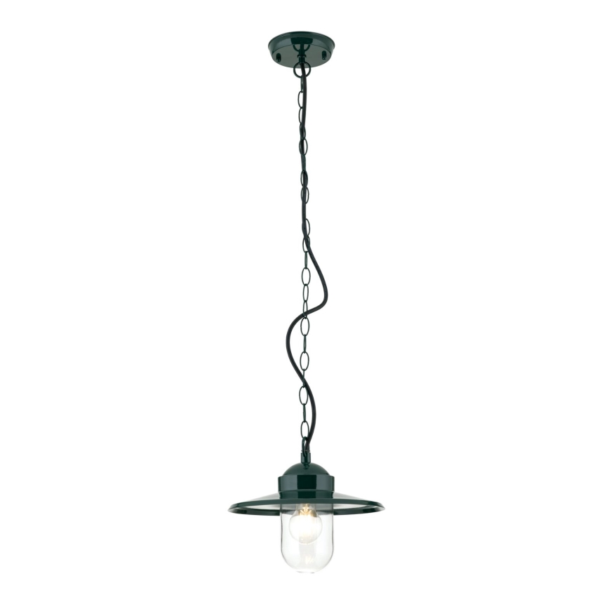 Venkovní závěsné svítidlo EDWARD 1xE27/60W/230V IP44 zelená