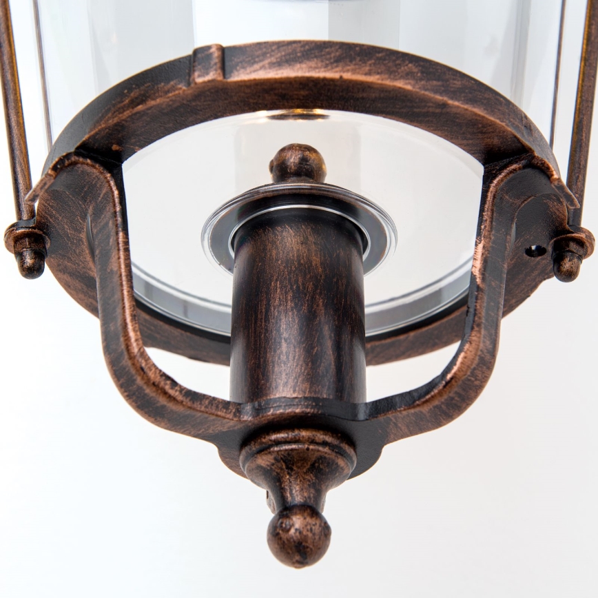 Venkovní nástěnná lampa KENZO 1xE27/100W/230V IP44 bronz/patina