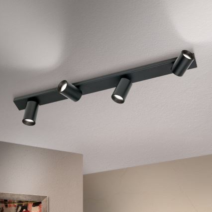 Bodové svítidlo SEAN 4xGU10/13W/230V černá